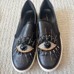 Kurt Geiger London Evil Eye Slip-on Leather Sneaker